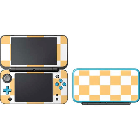 Yellow and White Checkerboard Nintendo 2DS XL (2017) Skin